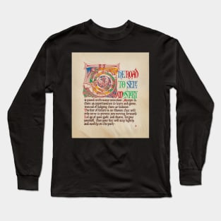 Medieval Illumination - The road to self mastery Long Sleeve T-Shirt